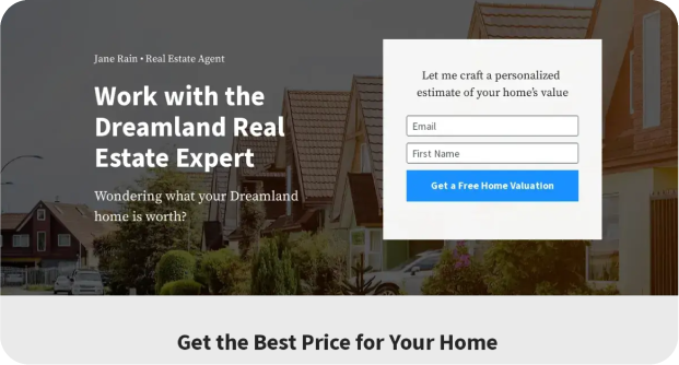 Ejemplo de una landing page en Publicidad online